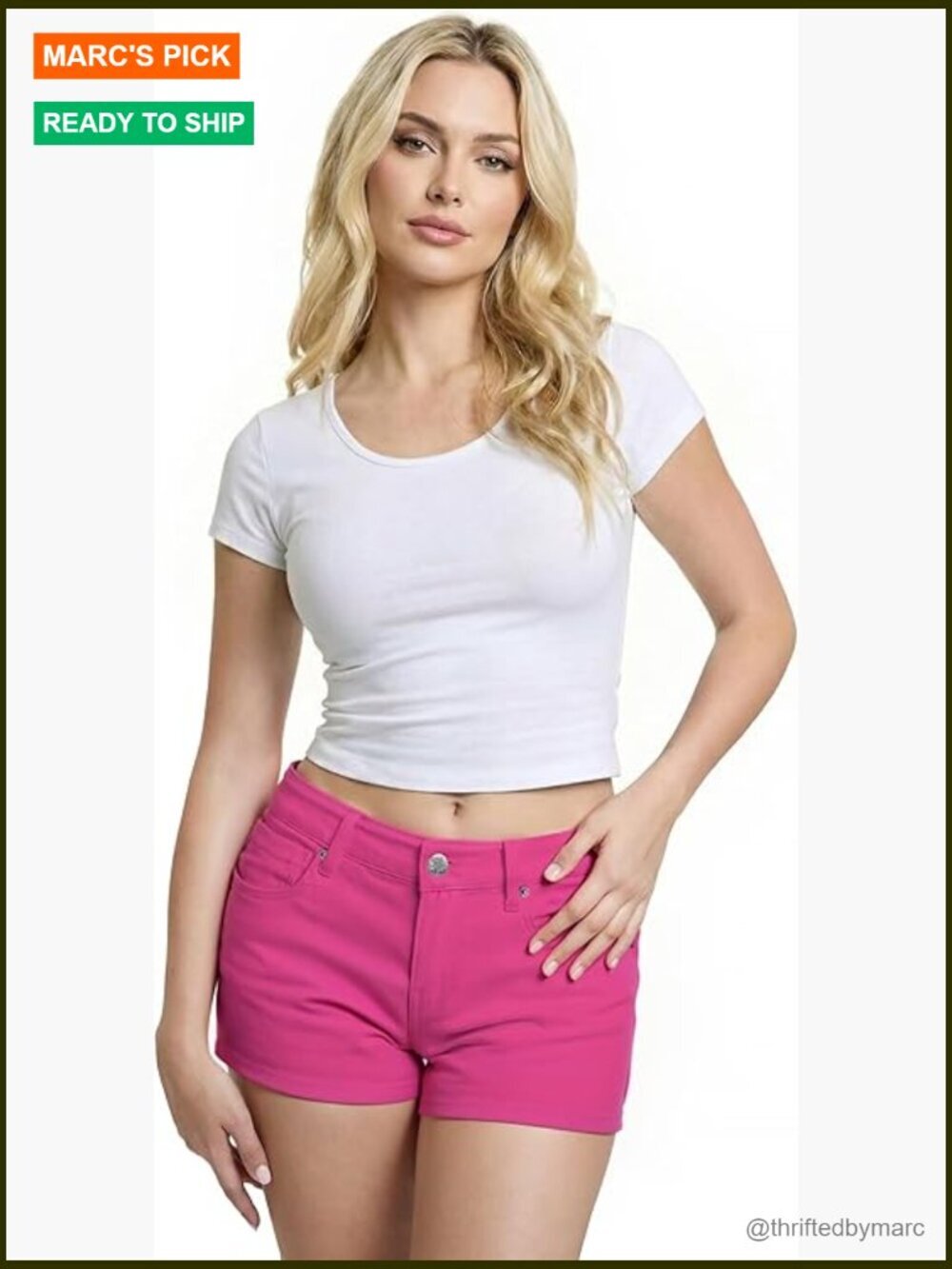 Stretch Denim Shorts 3 Inch Inseam Butt Lifting Comfortable Fit
